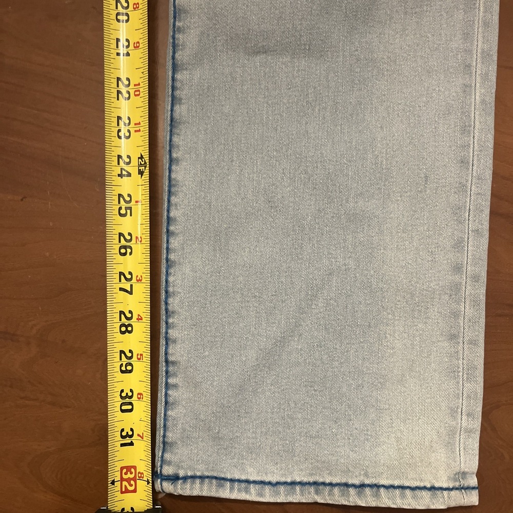 TRUE RELIGION 36x34 Ricky Big T Jeans Mens Light Wash Straight 701453 NWT - Picture 7 of 11